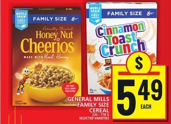 Food Basics General mills family size cereal offer