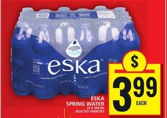 Food Basics Eska spring water offer