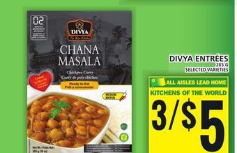 Food Basics Divya entrées offer