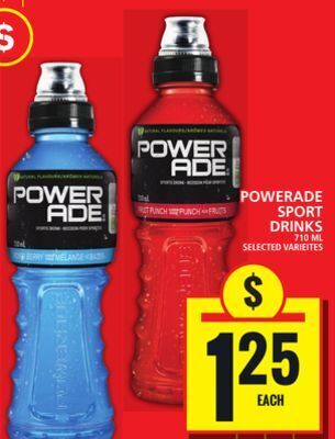 Food Basics Powerade sport drinks offer