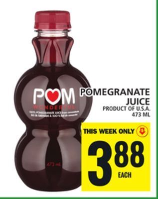 Food Basics Pomegranate juice offer