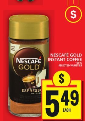 Food Basics Nescafé gold instant coffee offer
