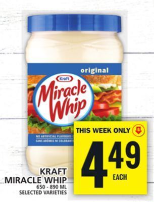 Food Basics Kraft miracle whip offer