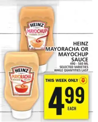 Food Basics Heinz mayoracha or mayochup sauce offer