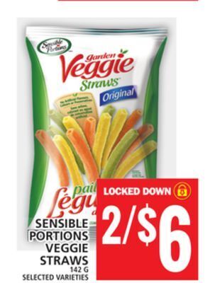 Food Basics Sensible portions veggie straws offer