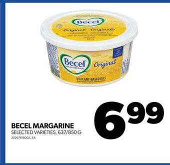 Real Canadian Superstore Becel margarine, 637/850 g offer