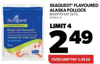 Real Canadian Superstore Seaquest® flavoured alaska pollock, 227 g offer
