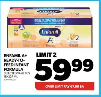 Real Canadian Superstore Enfamil a+ ready-to- feed infant formula, 18x237 ml offer