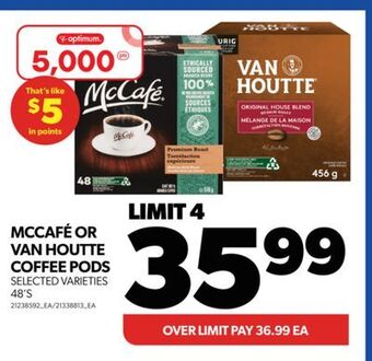 Real Canadian Superstore Mccafé or van houtte coffee pods offer