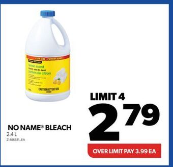 Real Canadian Superstore No name® bleach, 2.4 l offer
