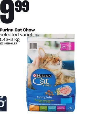 Loblaws Purina cat chow, 1.42-2 kg offer