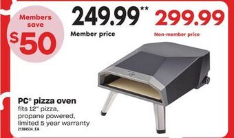 Loblaws Pc pizza oven offer