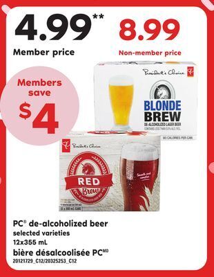 Independent Grocer Pc® de-alcoholized beer, 12x355 ml offer