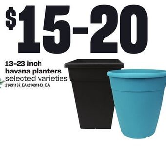 Loblaws 13-23 inch havana planters offer