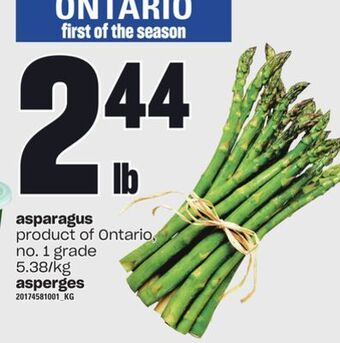 Independent Grocer Asparagus offer