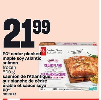 Independent Grocer Pc® cedar planked maple soy atlantic salmon, 500 g offer