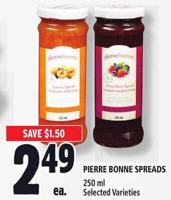 Metro Pierre bonne spreads offer