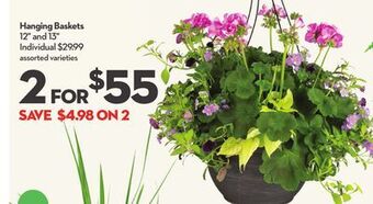 Longo's Hanging baskets offer