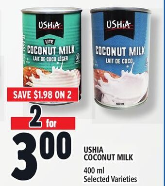 Metro Ushia coconut milk offer