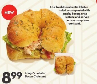 Longo's Longo's lobster bacon croissant offer