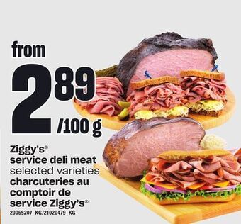 Independent Grocer Ziggy's® service deli meat offer