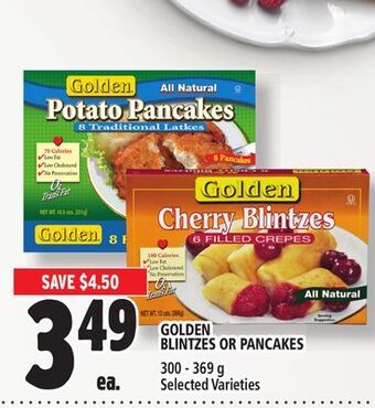 Metro Golden blintzes or pancakes offer