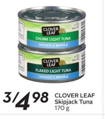 Sobeys Clover leaf skipjack tuna offer