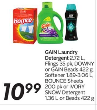 Sobeys Gain laundry detergent offer