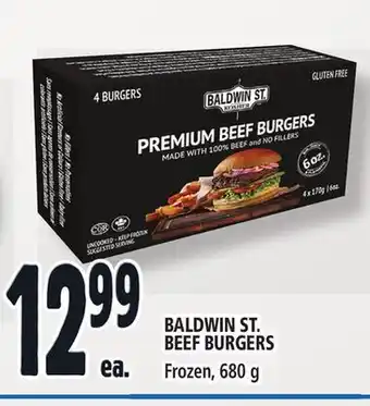 Metro Baldwin st. beef burgers offer