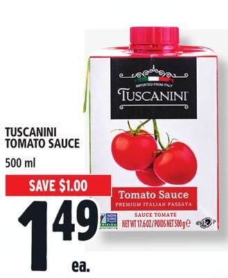 Metro Tuscanini tomato sauce offer