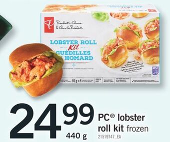 Fortinos Pc® lobster roll kit, 440 g offer
