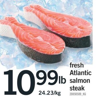 Fortinos Fresh atlantic salmon steak offer