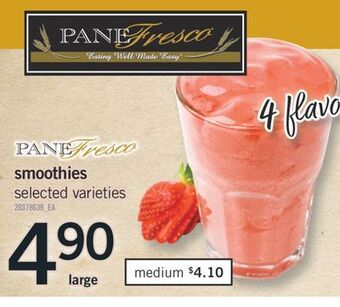 Fortinos Smoothies offer
