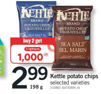 Fortinos Kettle potato chips, 198 g offer