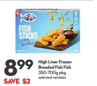 Longo's High liner frozen breaded fish fish offer
