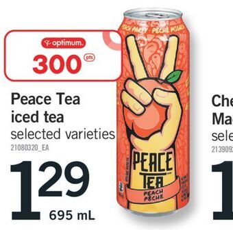 Fortinos Peace tea iced tea,695 ml offer