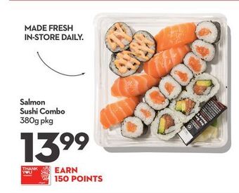 Longo's Salmon sushi combo offer