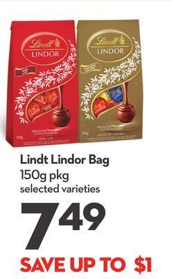 Longo's Lindt lindor bag offer
