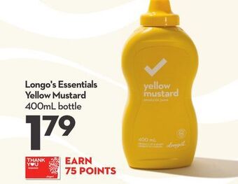 Longo's Longo's essentials yellow mustard offer