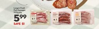 Longo's Longo's fresh pork sausages offer
