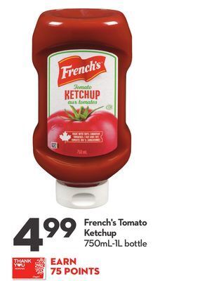 Longo's French's tomato ketchup offer