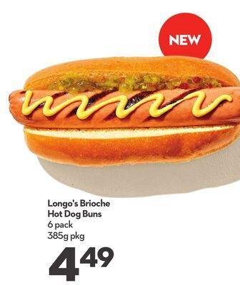 Longo's Longo's brioche hot dog buns offer