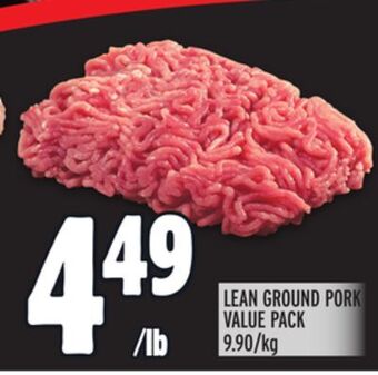 Metro Lean ground pork value pack offer
