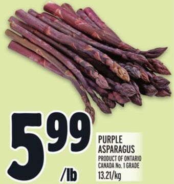 Metro Purple asparagus offer