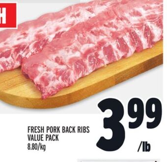 Metro Fresh pork back ribs value pack offer
