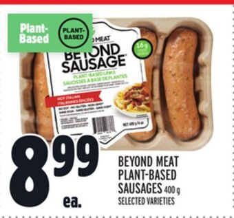 Metro Beyond meat plant-based sausages offer