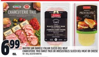 Metro Mastro san daniele italian sliced deli meat charcuterie trio family pack or irresistibles sliced deli meat or cheese offer