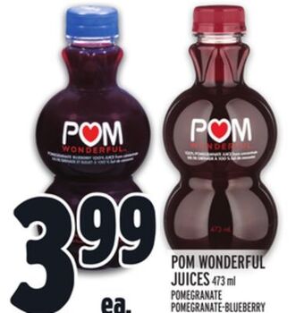 Metro Pom wonderful juices offer