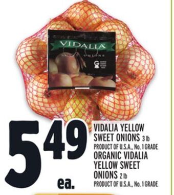 Metro Vidalia yellow sweet onions offer