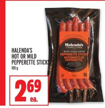 Metro Halenda's hot or mild pepperette sticks offer